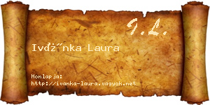 Ivánka Laura névjegykártya