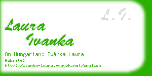 laura ivanka business card