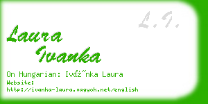 laura ivanka business card